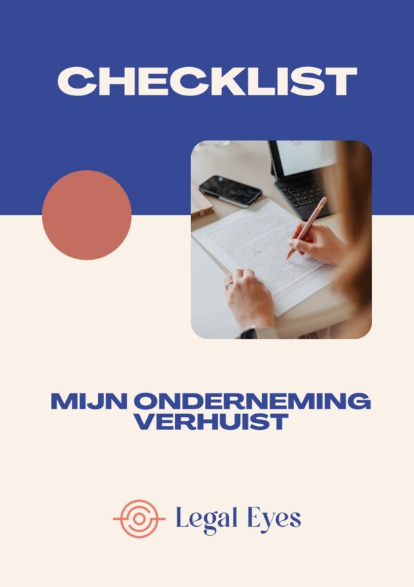 Checklist mijn onderneming verhuist